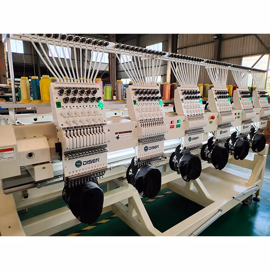 Machine à broder informatisée à 6 têtes à usage industriel à haute efficacité Wonyo pour la conception de broderie de chaussures de casquette